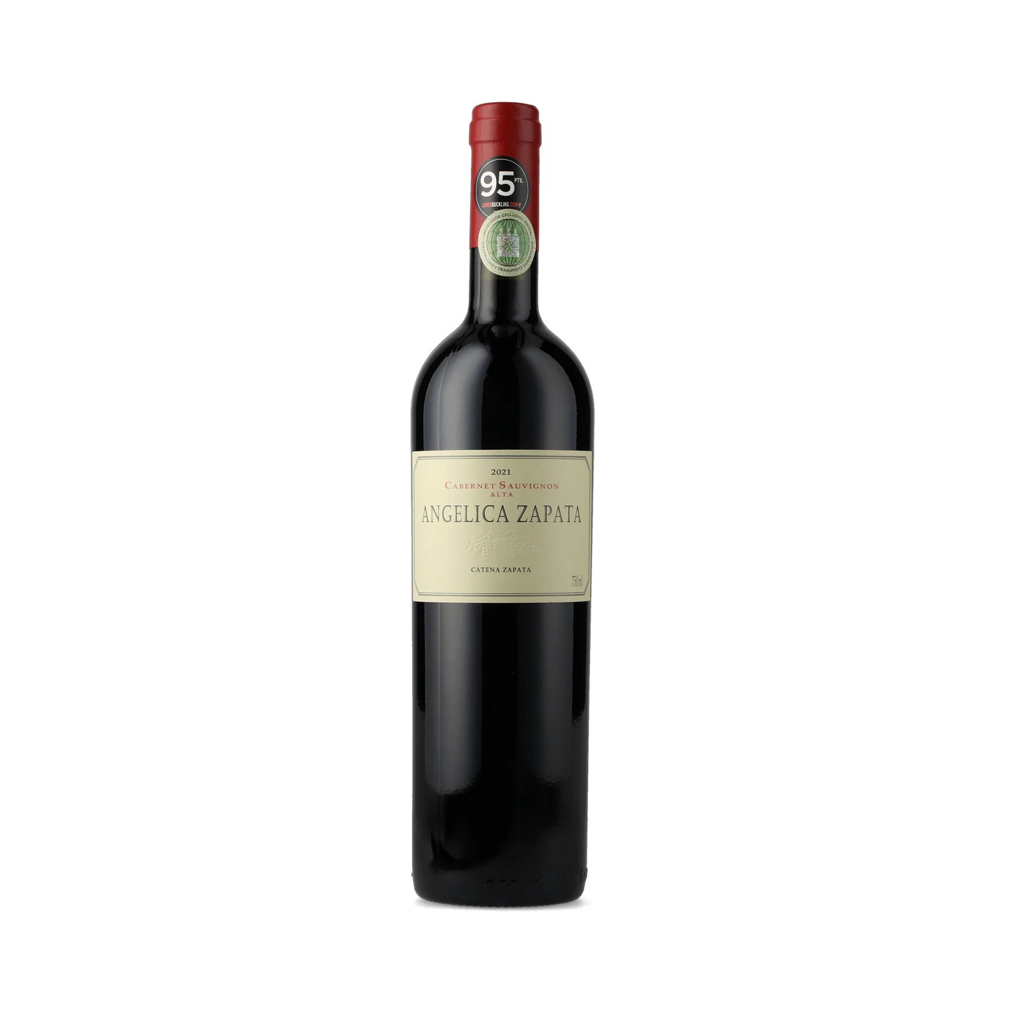 Garrafa de vinho tinto Angelica Zapata Cabernet Sauvignon 2021, 95 pontos, Catena Zapata