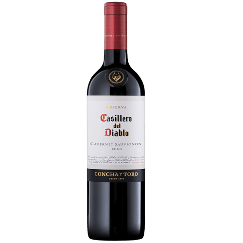 Garrafa de vinho tinto Casillero del Diablo Reserva Cabernet Sauvignon, Chile, Concha y Toro